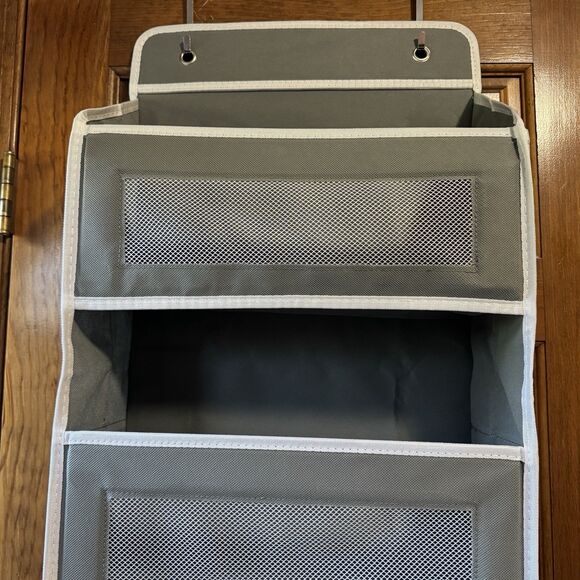 Over The Door Organizer Storage, 5 Shelf Hanging Door w/ 5 Large Capacity pocket - Picture 10 of 12